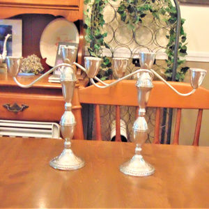 Pair of Duchin Sterling Candelbras